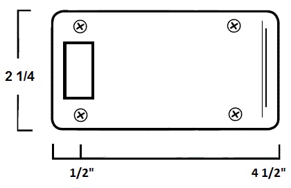 Extended Lip Strike Plate 2-1/4 Height x 4 Width