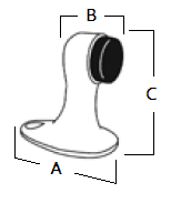 Floor Mount Door Stop Dimensions