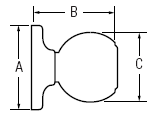 Polo Knob Dimensions