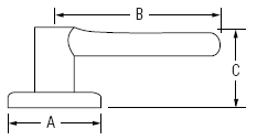 Ladera Lever Dimensions