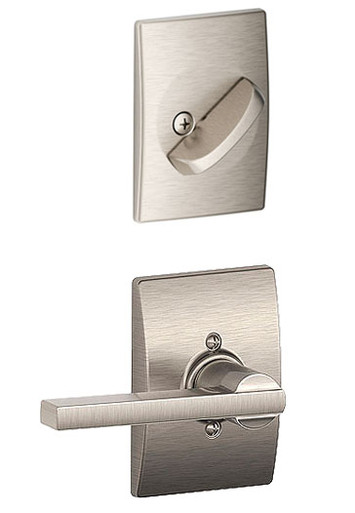 Schlage Accent Lever with Camelot Rose Interior Trim Pack for F