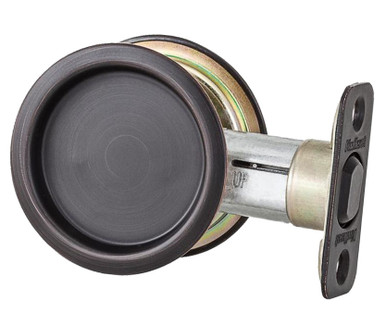 kwikset pocket door passage venetian 11p lock bronze round