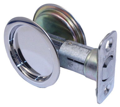 kwikset passage polished lock chrome pocket round door