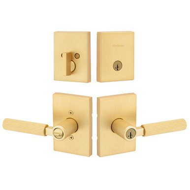 kiruakirua　0825 Kwikset Mirada Lever with Single Cylinder Deadbolt Combo