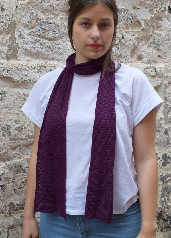 Headscarf - Cotton - Purple