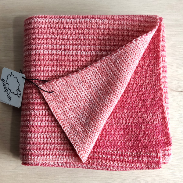 Pink & Coral Merino Baby Blanket
