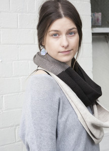 Infinity Loop Scarf - Merino Wool - Chocolate