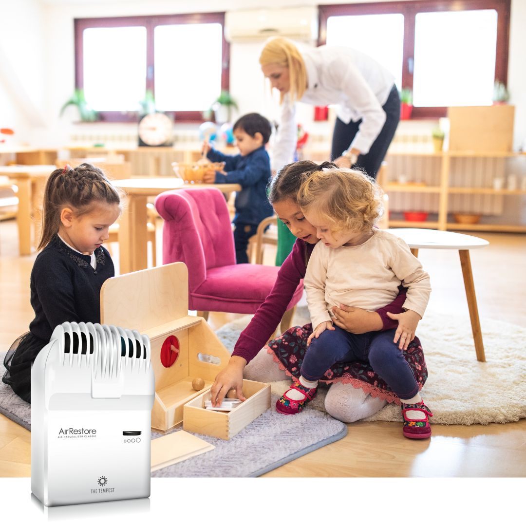 daycare kids playing - air purifier, naturalizer, AirRestore