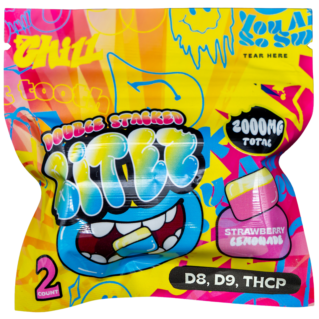 Double-Stacked BITEZ Gummies - Delta-8 + Delta-9 + THCP