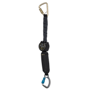 6' Arc Flash DuraTech® Mini Class 1 Personal SRL-P with Aluminum Dorsal Connecting Carabiner and Steel Anchorage Carabiner