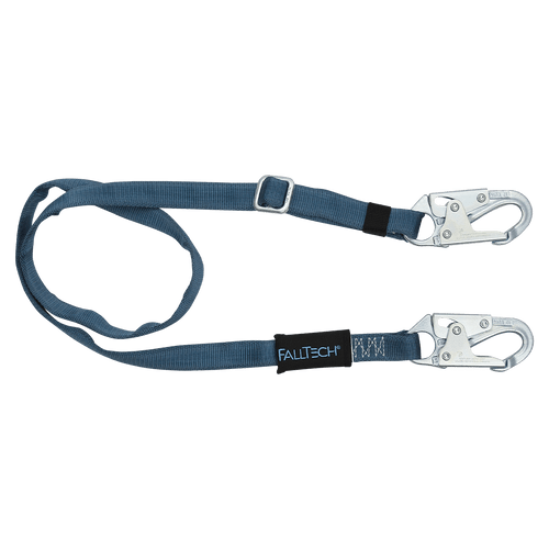 4' to 6' Adjustable Length Restraint Lanyard with Steel Snap Hooks