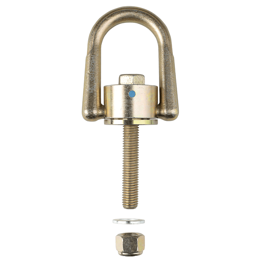 Rotating Bolt-on D-Ring Anchor w/Bolt & Nut, 10k