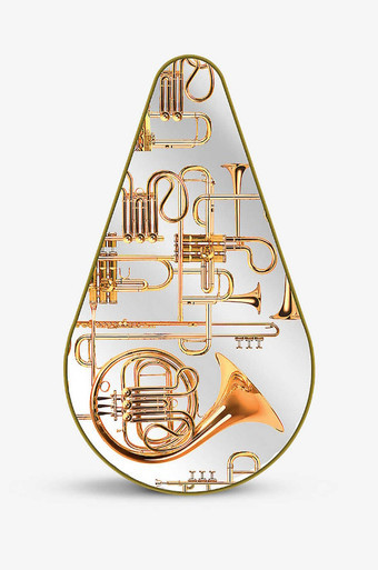 Seletti x TOILETPAPER Trumpets glass mirror 80.5 x 45cm