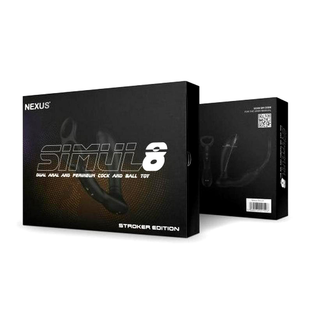 Nexus Stimul8 Dual Anal & Perineum Cock & Ball - Black