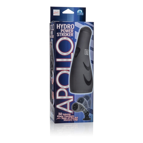 Apollo 30-function Hydro Power Stroker with Wall-mount Suction Cup Gray -  Dallas Novelty