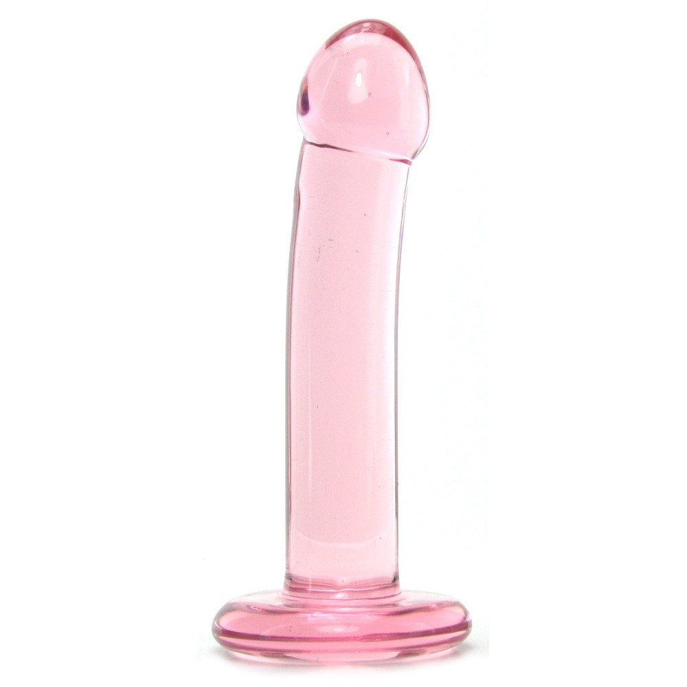 spartan sex toys Spartacus Blown Basic Curved 6 inch Harness Ready Dong with Base Pink -  Dallas Novelty