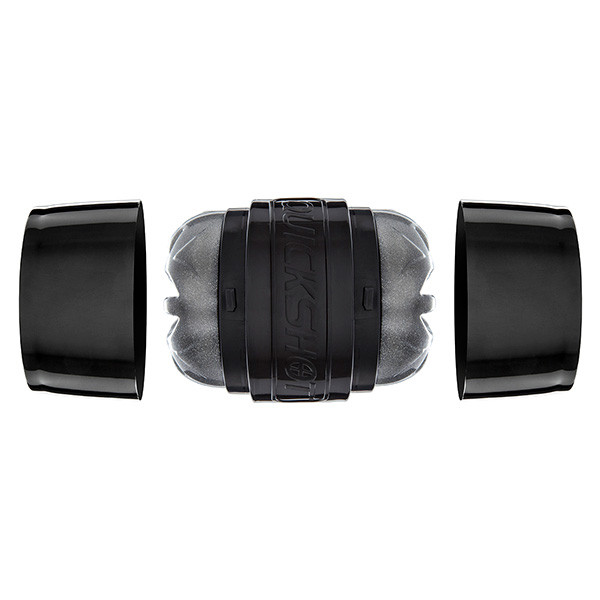 Buy the Quickshot Vantage Boost Black Compact Dual Orifice Stroker Male  Masturbator pocket pussy made in