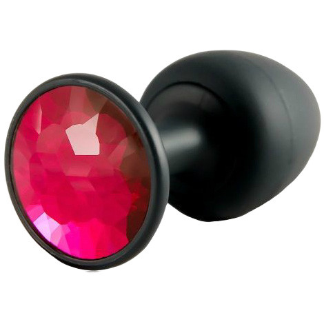 Buy the Geisha Plug Large Silicone Butt Plug with Ruby Crystal
