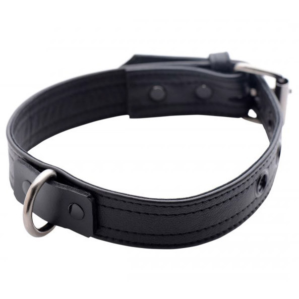 Strict Leather Luxury Black Locking Leather Collar Dallas Novelty