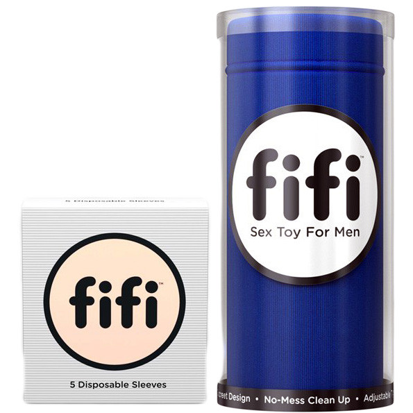 fifi Sex Toy for Men No-Mess Male Masturbator Big Blue - Dallas Novelty