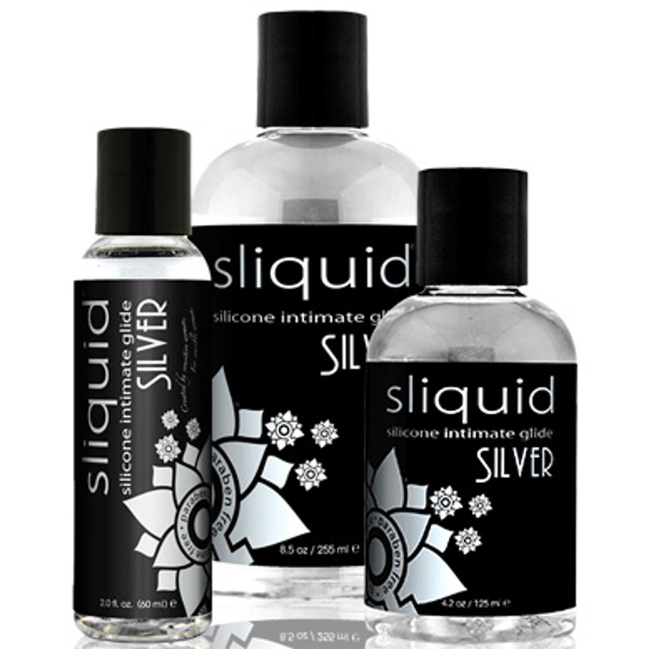 Sliquid Naturals Silver Silicone Based Intimate Glide Lubricant 2 Oz