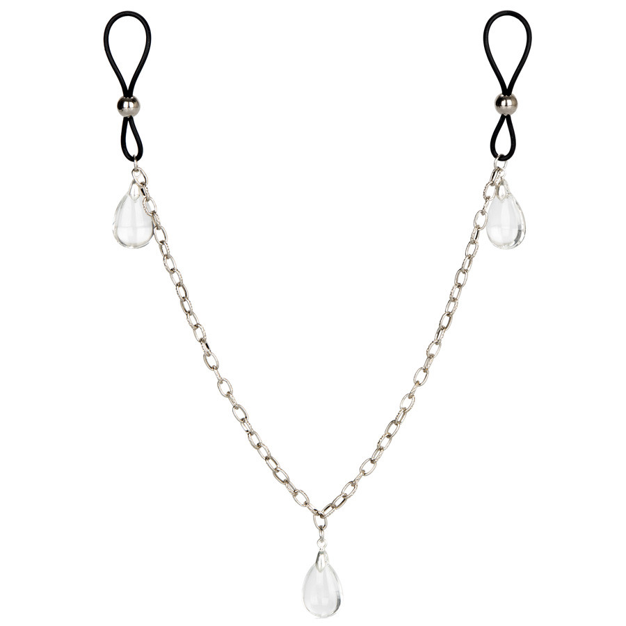 Cal Exotics Nipple Play Non-Piercing Crystal Pendant Chain Nipple