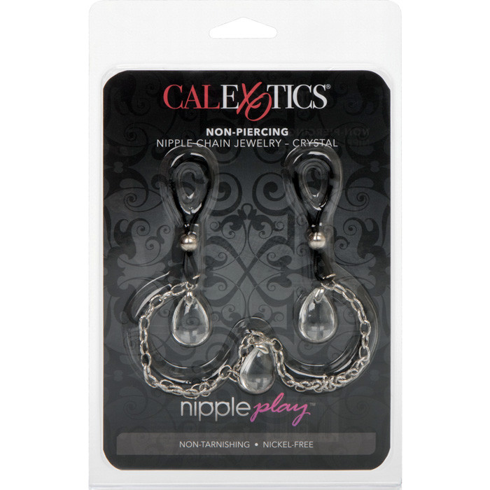 Cal Exotics Nipple Play Non-Piercing Crystal Pendant Chain Nipple