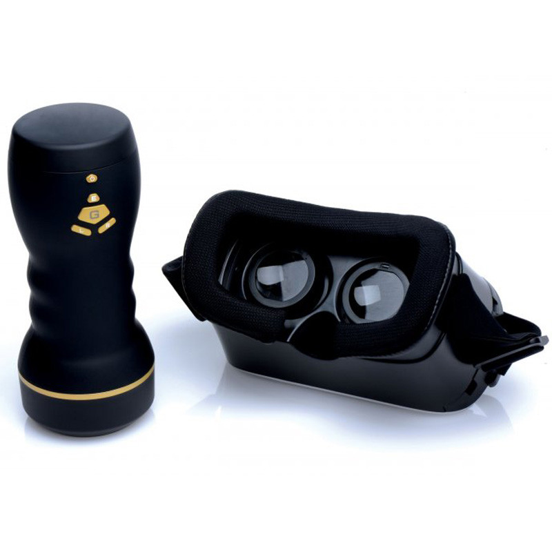 virtual reality sex toy LoveBotz iFuk VR Virtual Reality Stroker Kit - Dallas Novelty