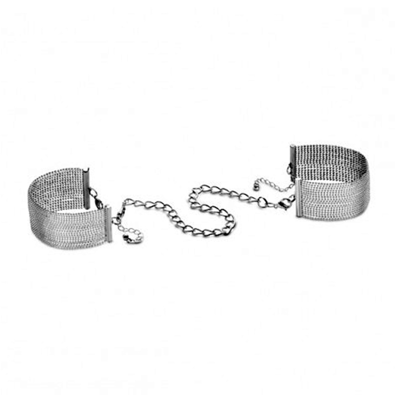 Bijoux Indiscrets The Magnifique Collection Metallic Silver Chain Bracelets  Handcuffs - Dallas Novelty - Online Sex Toys Retailer