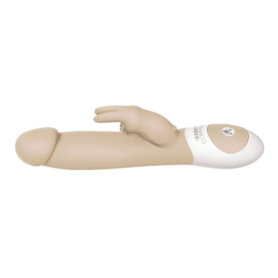 buy The Realistic Rabbit 12-function Rechargeable Silicone Vibrator in Cream  Flesh