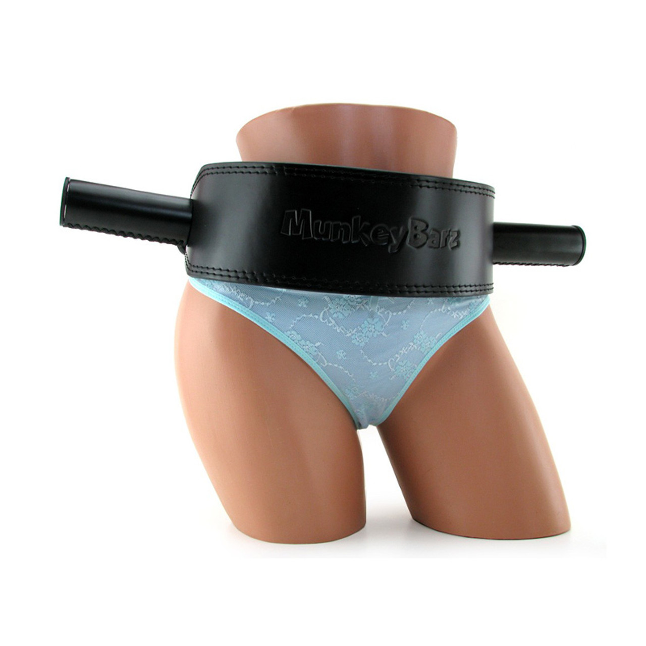 Buy the Munkey Barz Sex Belt with Love Handles Black for better picture image