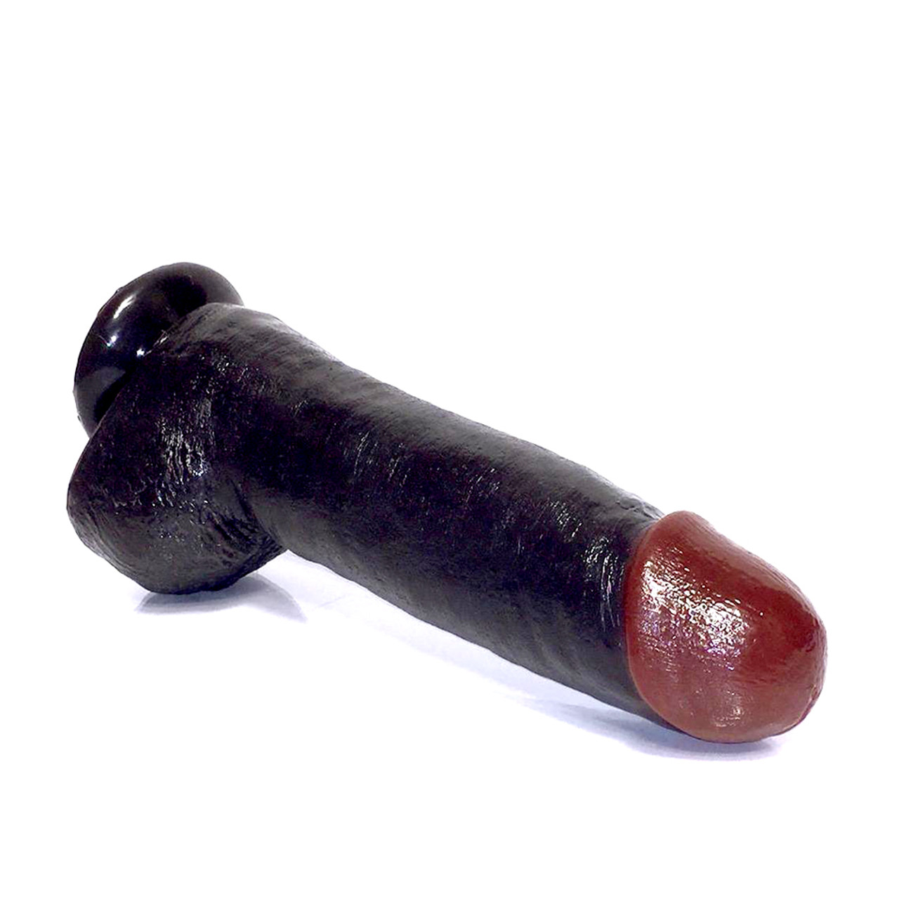 Buy the Chi Chi Larues Black Balled 12 inch Realistic Dildo with Suction Cup BBC Dong