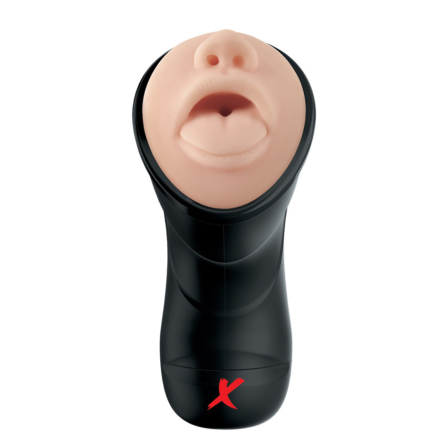 Buy PDX Elite Deep Throat Vibrating Stroker Realistic Oral Masturbator