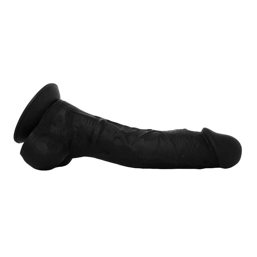 Buy ColourSoft 8 inch Soft Silicone Realistic Dildo Black - NS Novelties