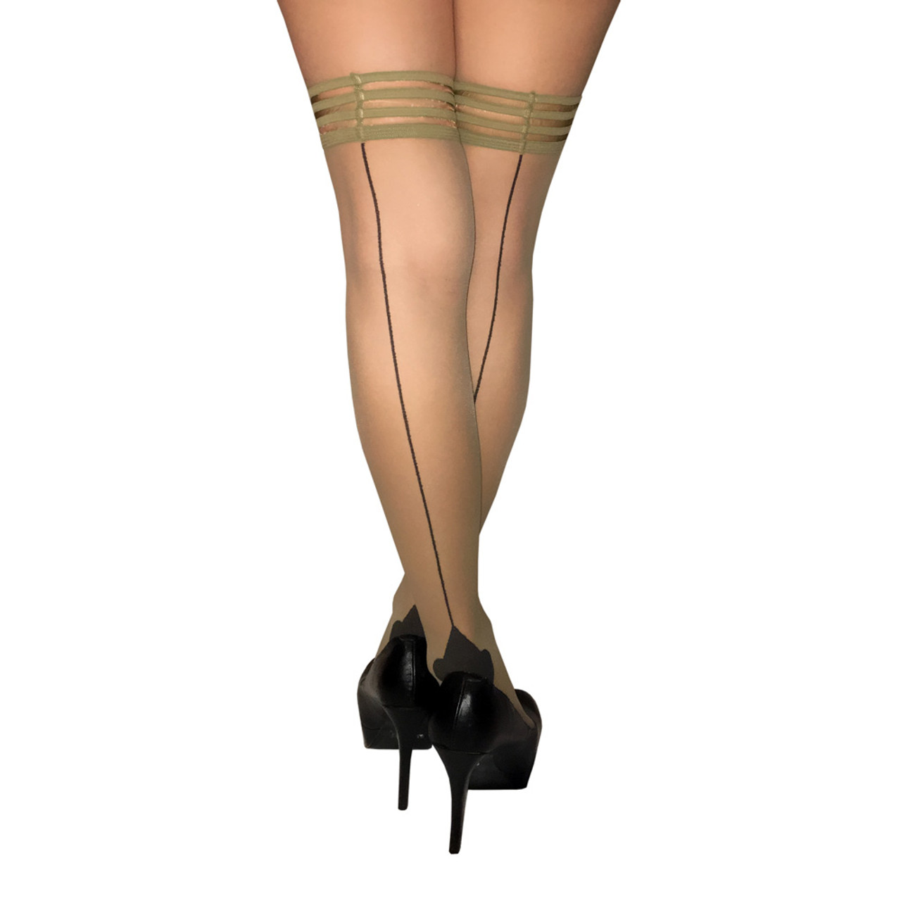Seamed thigh highs for sale clearance