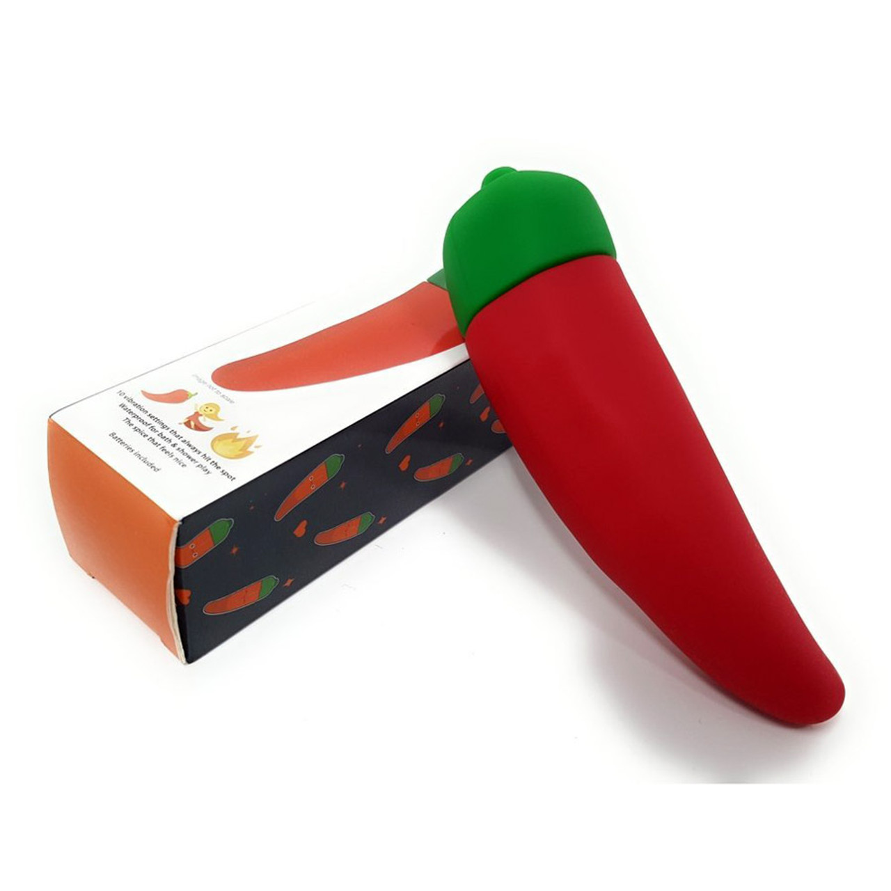 Buy The Chili Pepper 10 Function Silicone Vibrating Dildo