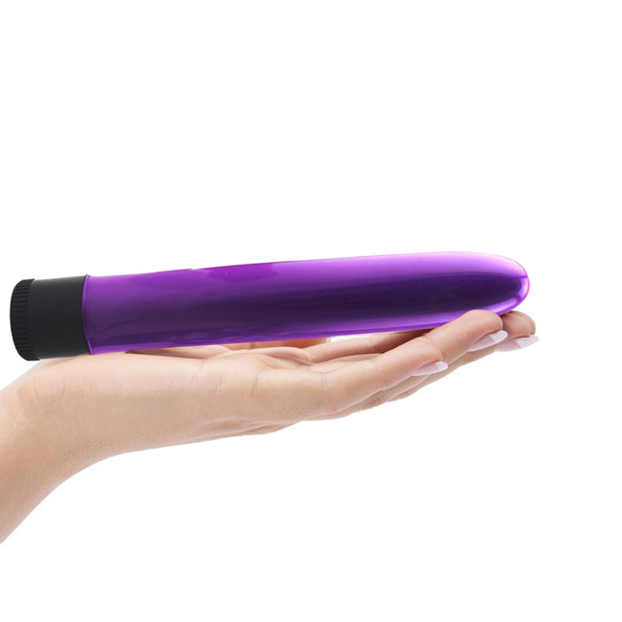 Buy the 7 Inch 10-function Classic Vibrator Purple - Shibari