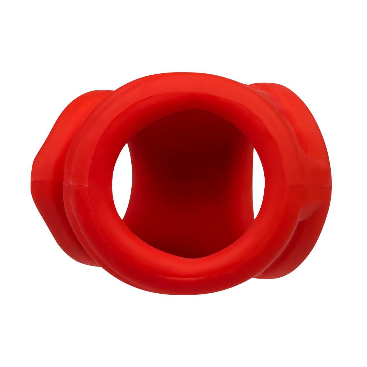 Buy the OxSling Silicone Plus Cockring & Ball-Stretching Power Sling Red  Ice -OxBalls