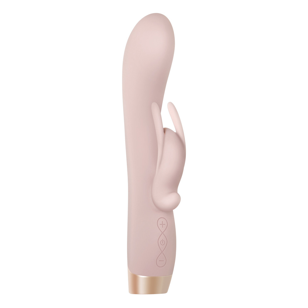 Buy the Golden Bunny 10-function Rechargeable Silicone Rabbit Vibrator Rose  Gold- Evolved Novelties