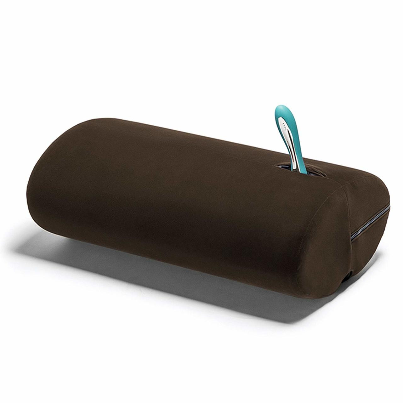 Buy the Wing Dual Sex Toy Mount and Intimate Positioning Cushion Pillow in Velvish Espresso Brown - photo