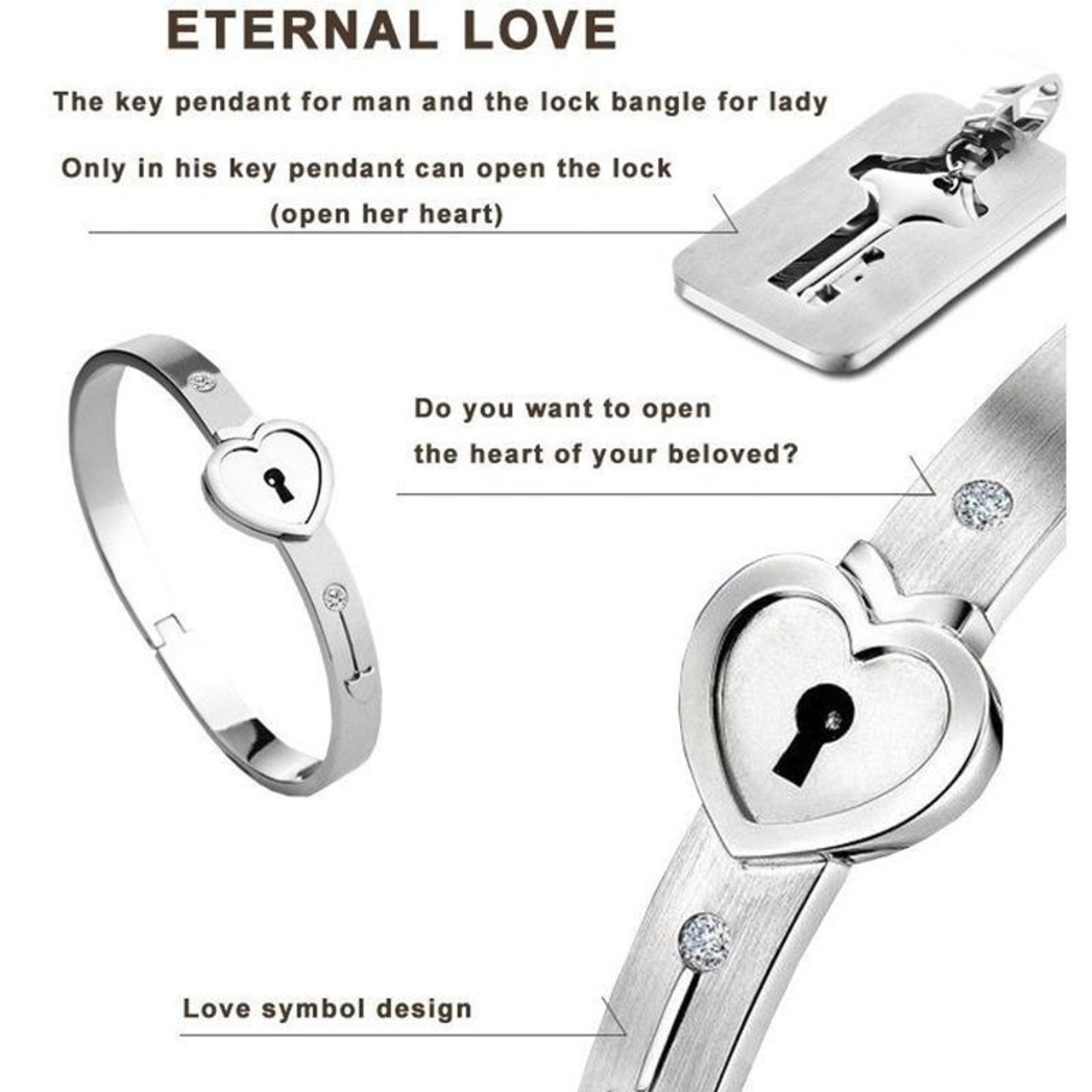 2Pcs/Set Multicolor Love Heart Lock Stainless| Alibaba.com