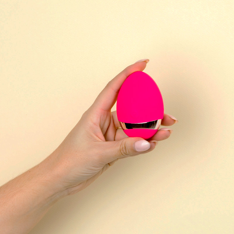 Buy the Egg-Static 10-function Rechargeable Egg-shaped Silicone Vibrator in  Pink - Voodoo Toys by