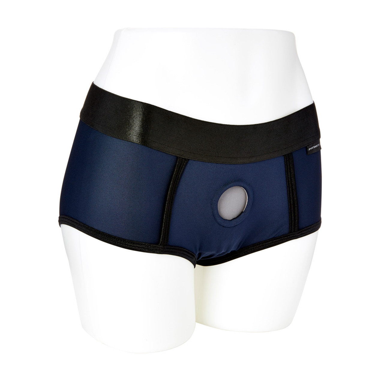 Buy the Em.Ex. Fit Active Strap-On Harness Wear Gender Neutral Split Side  Boxer Brief Underwear in Red & Black - Sportsheets LLC