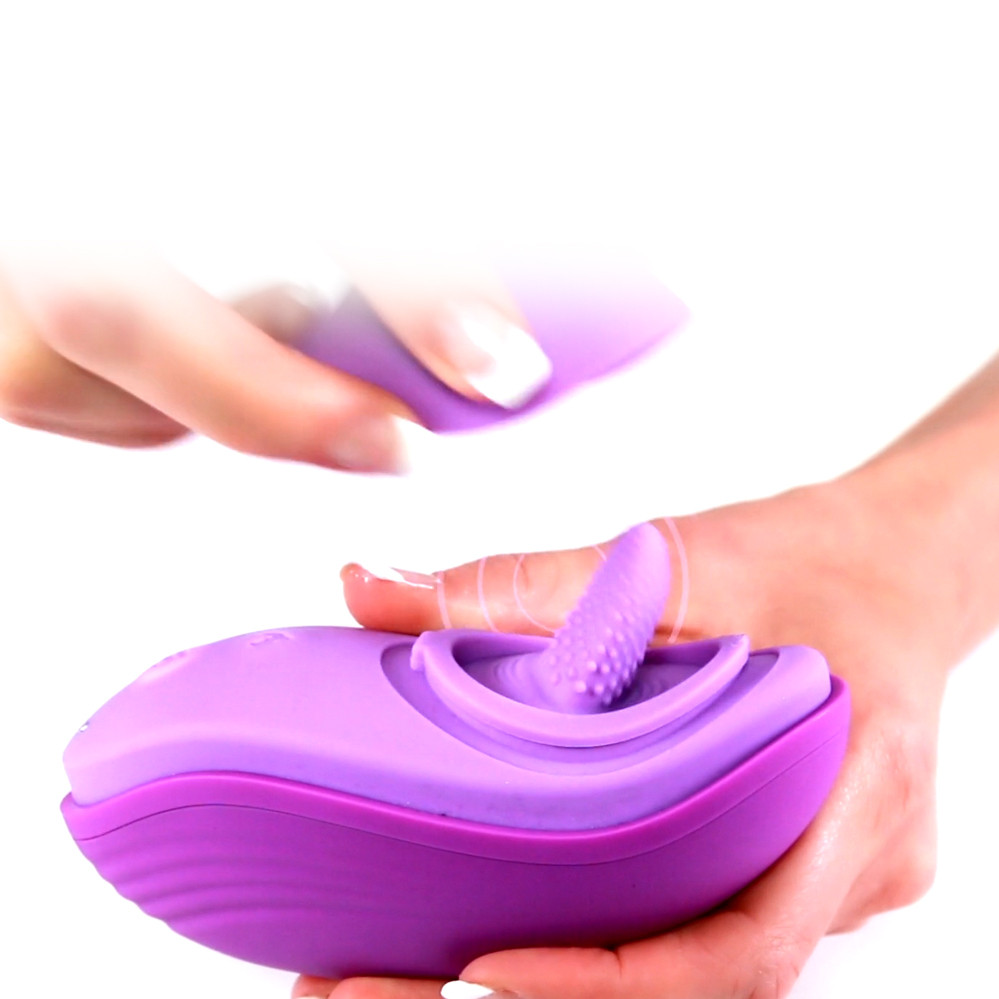 Buy the Fantasy For Her Her Silicone Fun Tongue 7-function Warming  Rechargeable Oral Sex Simulating