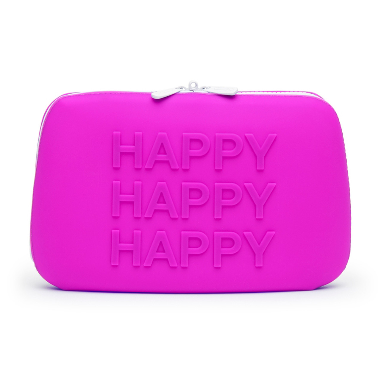 Buy the Happy Rabbit HAPPY Large Silicone Lockable Storage Case with Zipper  in Fuchsia Pink - LoveHoney