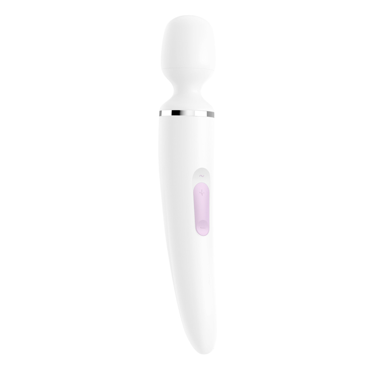 Buy the Wand-er Woman 50-function Rechargeable Silicone Wand Massager in White Pink and Chrome