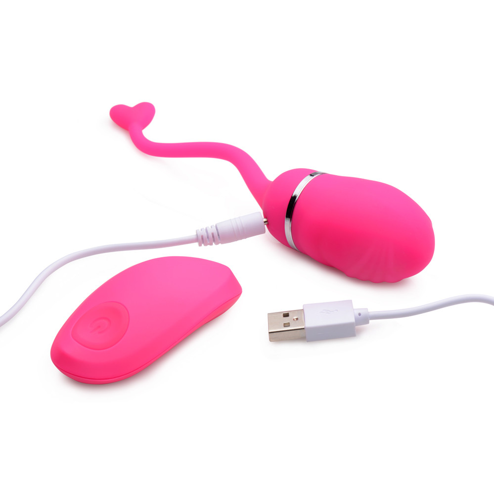 Buy the Luv Pop 10-function Remote Control Rechargeable Silicone Egg Bullet  Vibrator in pink - XR