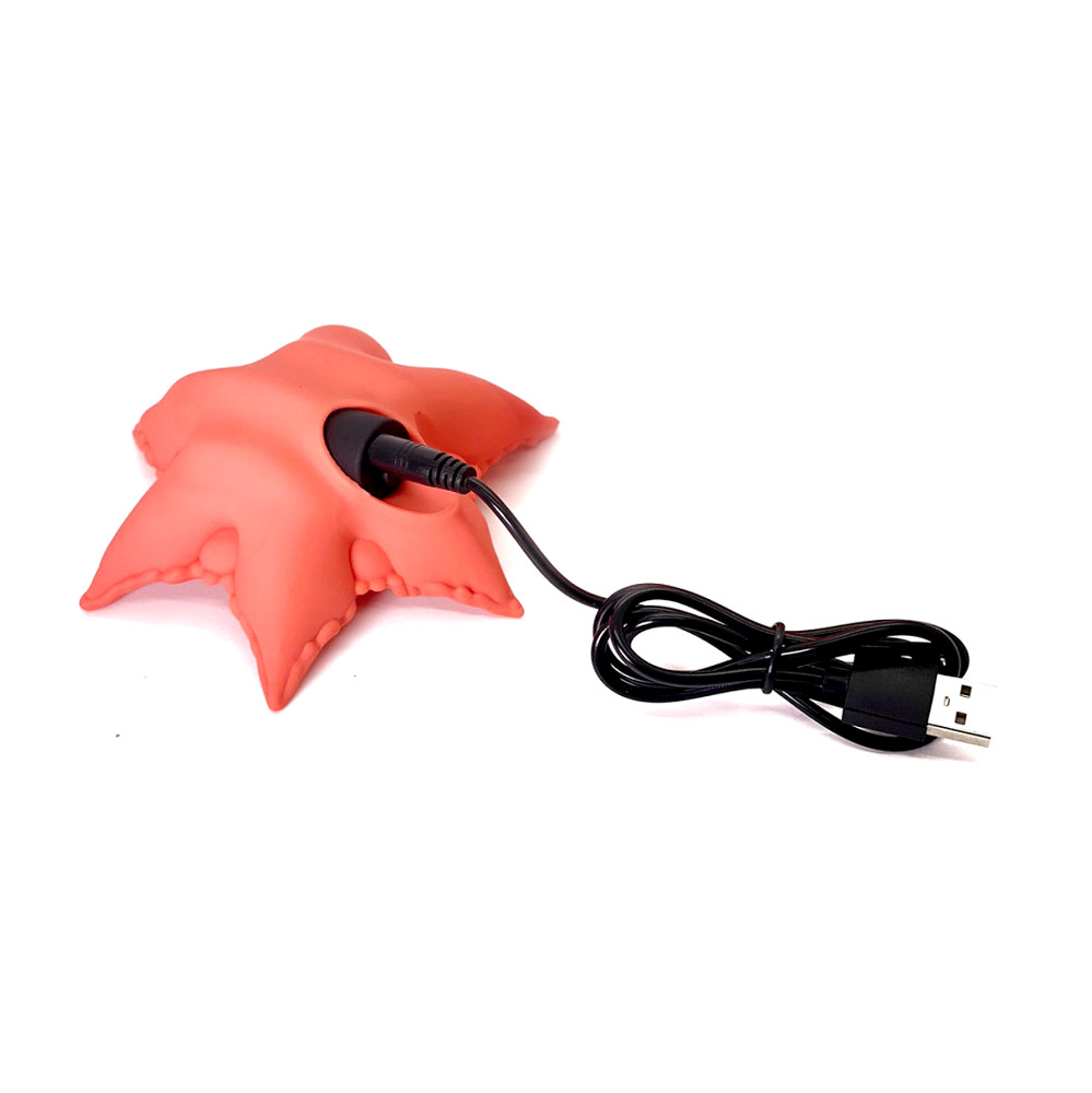 Buy the Starsi 10-function Rechargeable Vibrating Star-shaped Silicone Toy  in Orange - Cute Little Fuckers
