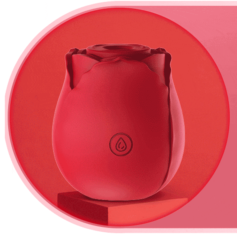 Buy the Ohhh Sucking Rose 10-function Rechargeable Silicone Flower -shaped  Suction Vibrator in Red - OMYSKY