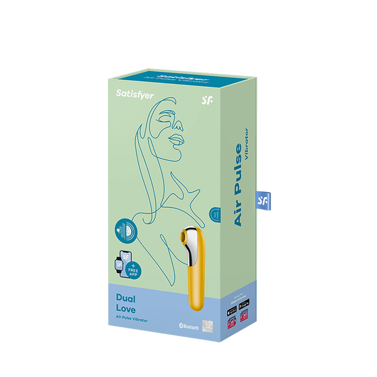 Consolador Air pulse vibrator amarillo – koralys Sensations